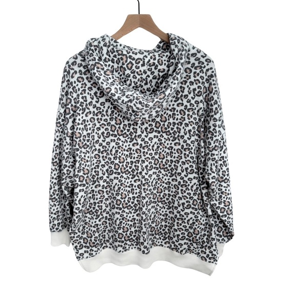 American Eagle Soft Hoodie Sweatshirt Jegging Fit Animal Print Leopard Cheetah - Picture 2 of 10